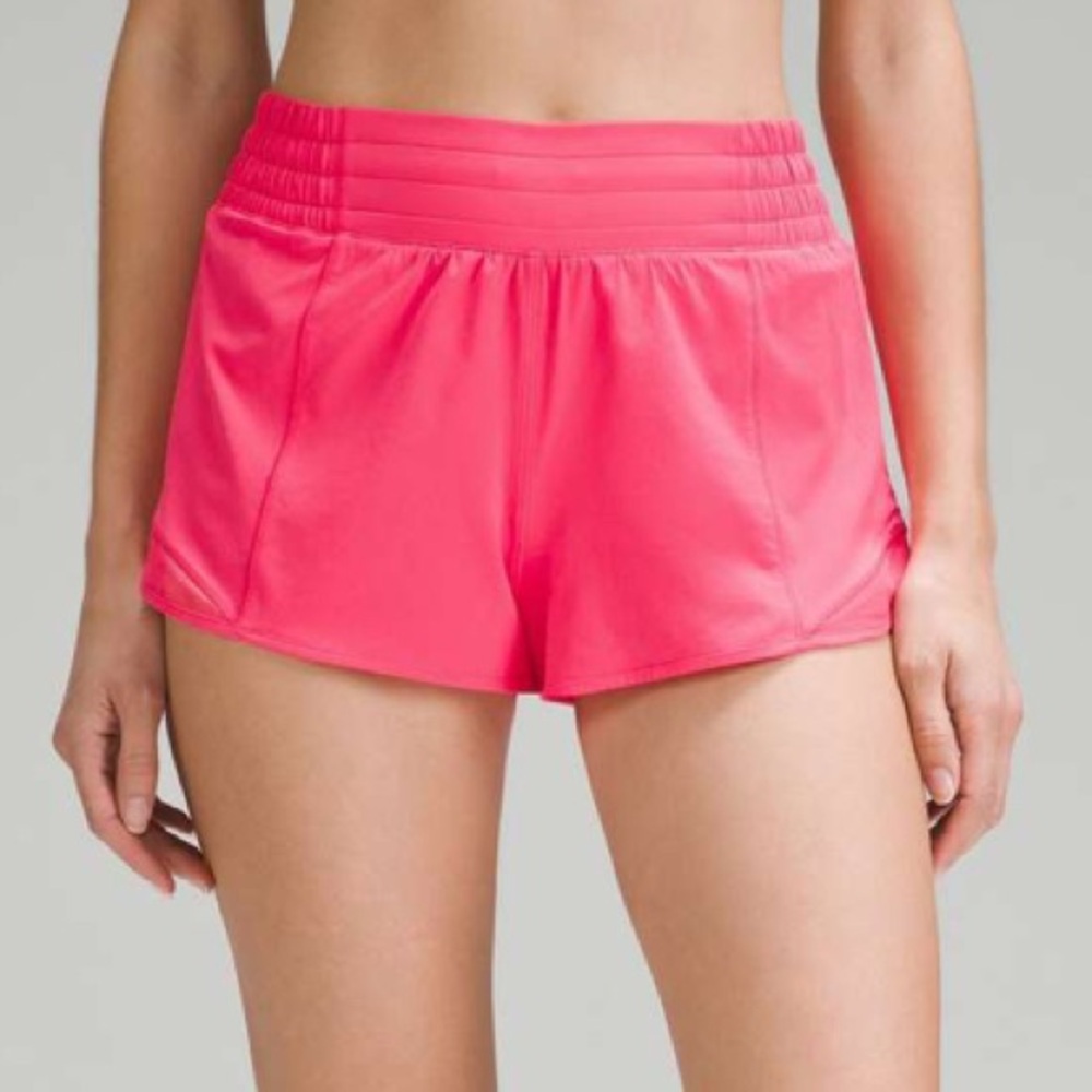 RARE lip gloss pink lululemon hotty hot shorts!